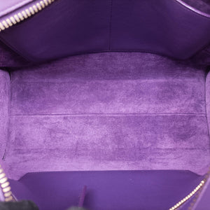 Vintage Yves Saint Laurent baby Cabas Purple Leather 357395 handbag | stylenewstar
