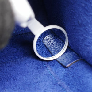 Pre-owned Celine Luggage Nano Shopper Blue Leather  shoulderbag | stylenewstar