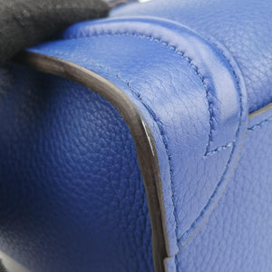 Pre-owned Celine Luggage Nano Shopper Blue Leather  shoulderbag | stylenewstar