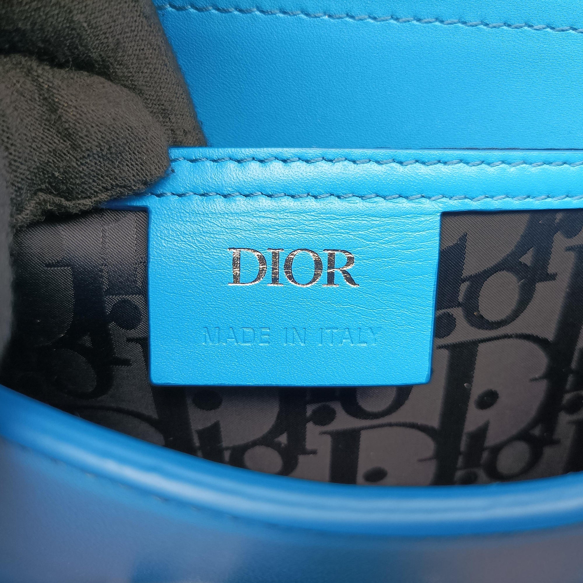 Pre-owned Christian Dior Lock Blue Leather  shoulderbag | stylenewstar