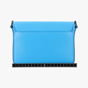 Pre-owned Christian Dior Lock Blue Leather  shoulderbag | stylenewstar