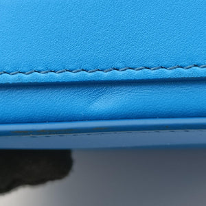 Pre-owned Christian Dior Lock Blue Leather  shoulderbag | stylenewstar