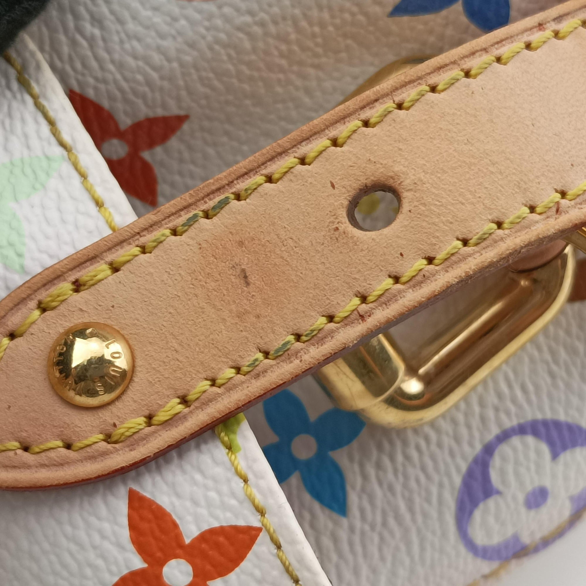 Vintage Louis Vuitton Petit NOe white Monogram Multicolor M42229 shoulderbag | stylenewstar