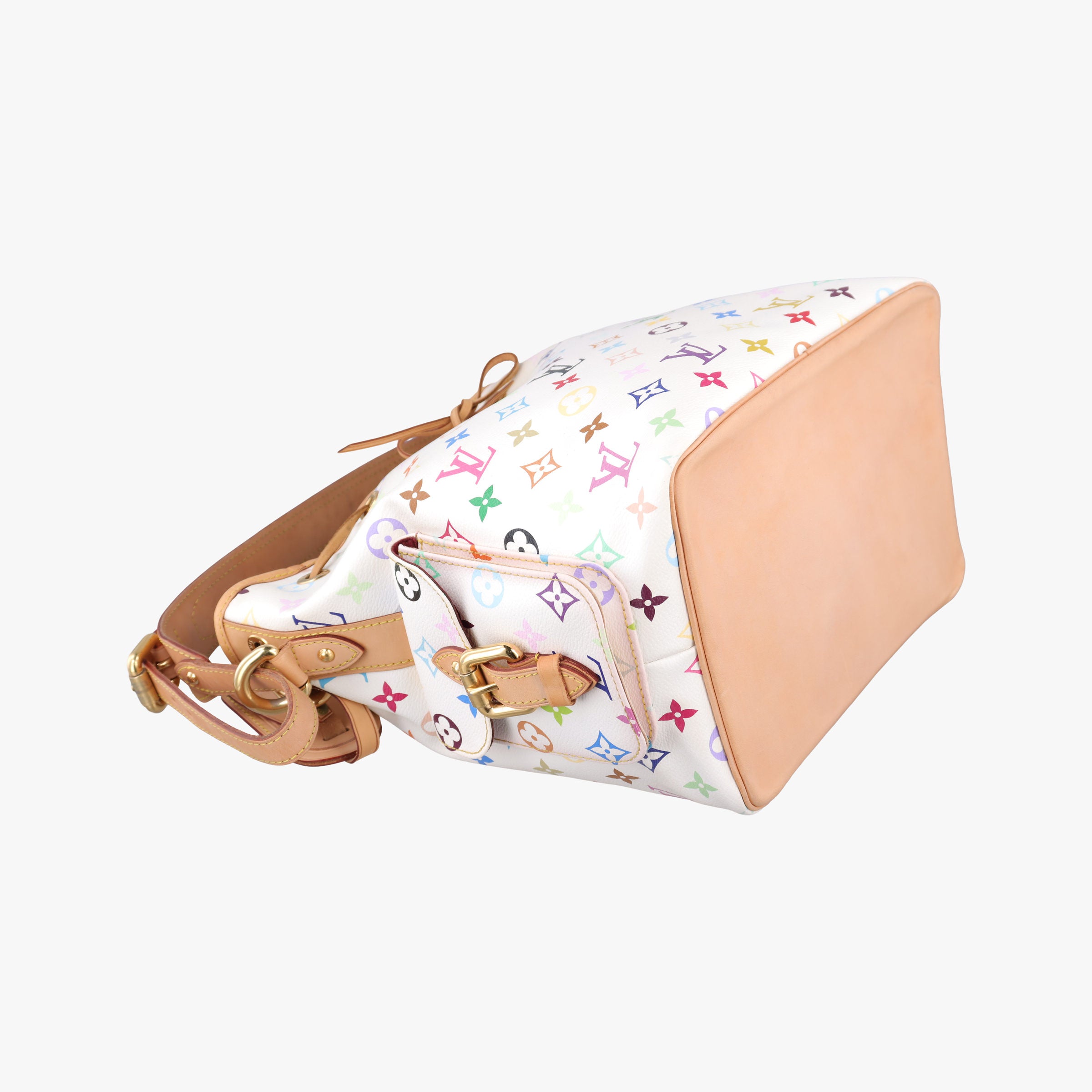 Vintage Louis Vuitton Petit NOe white Monogram Multicolor M42229 shoulderbag | stylenewstar