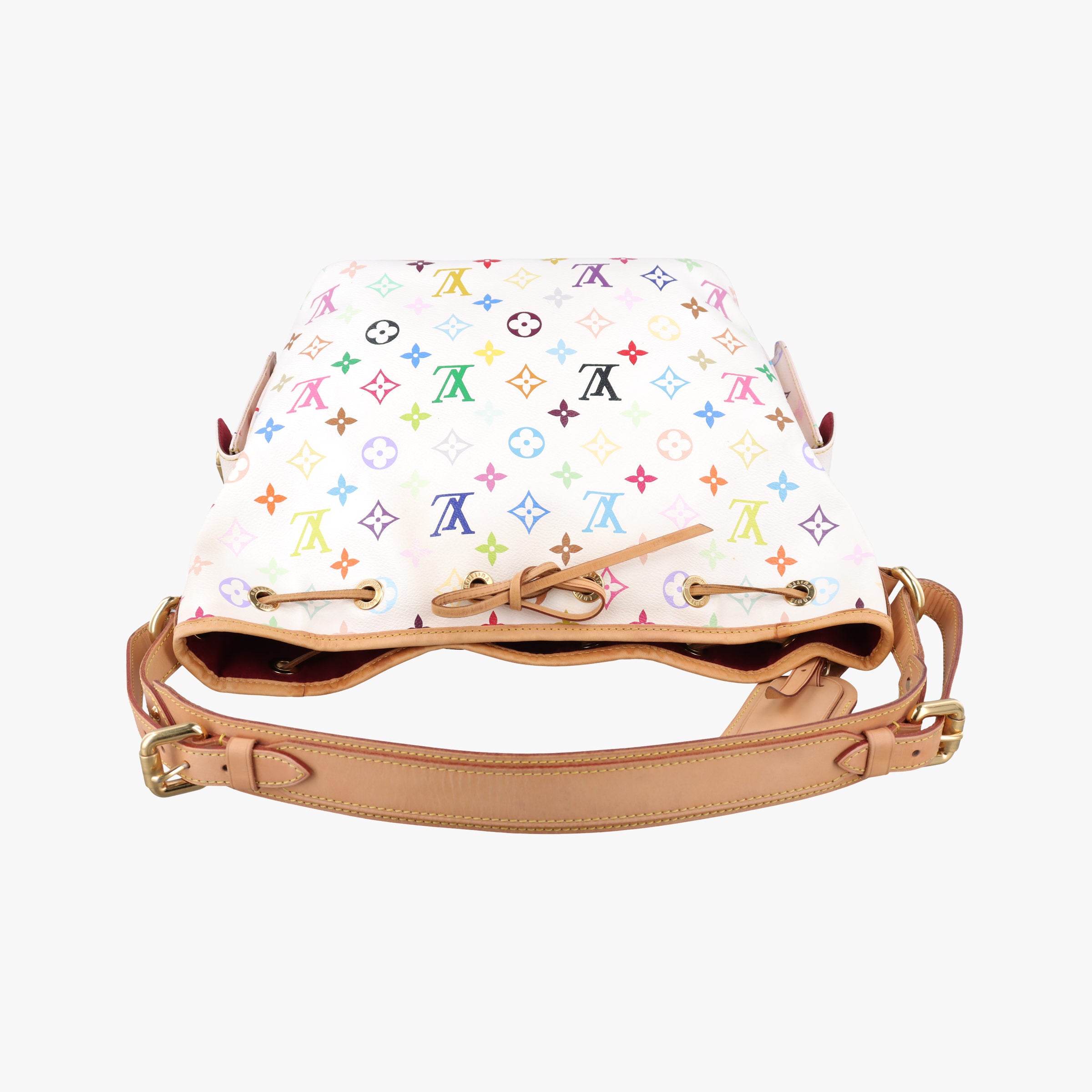 Vintage Louis Vuitton Petit NOe white Monogram Multicolor M42229 shoulderbag | stylenewstar