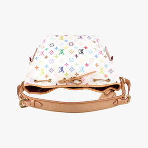 Vintage Louis Vuitton Petit NOe white Monogram Multicolor M42229 shoulderbag | stylenewstar