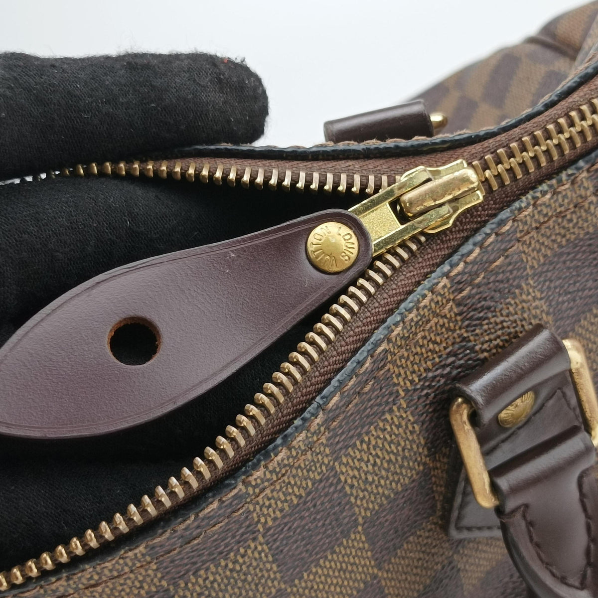 Secondhand Louis Vuitton Speedy 30 EBENE Damier Canvas N41364 handbag | stylenewstar