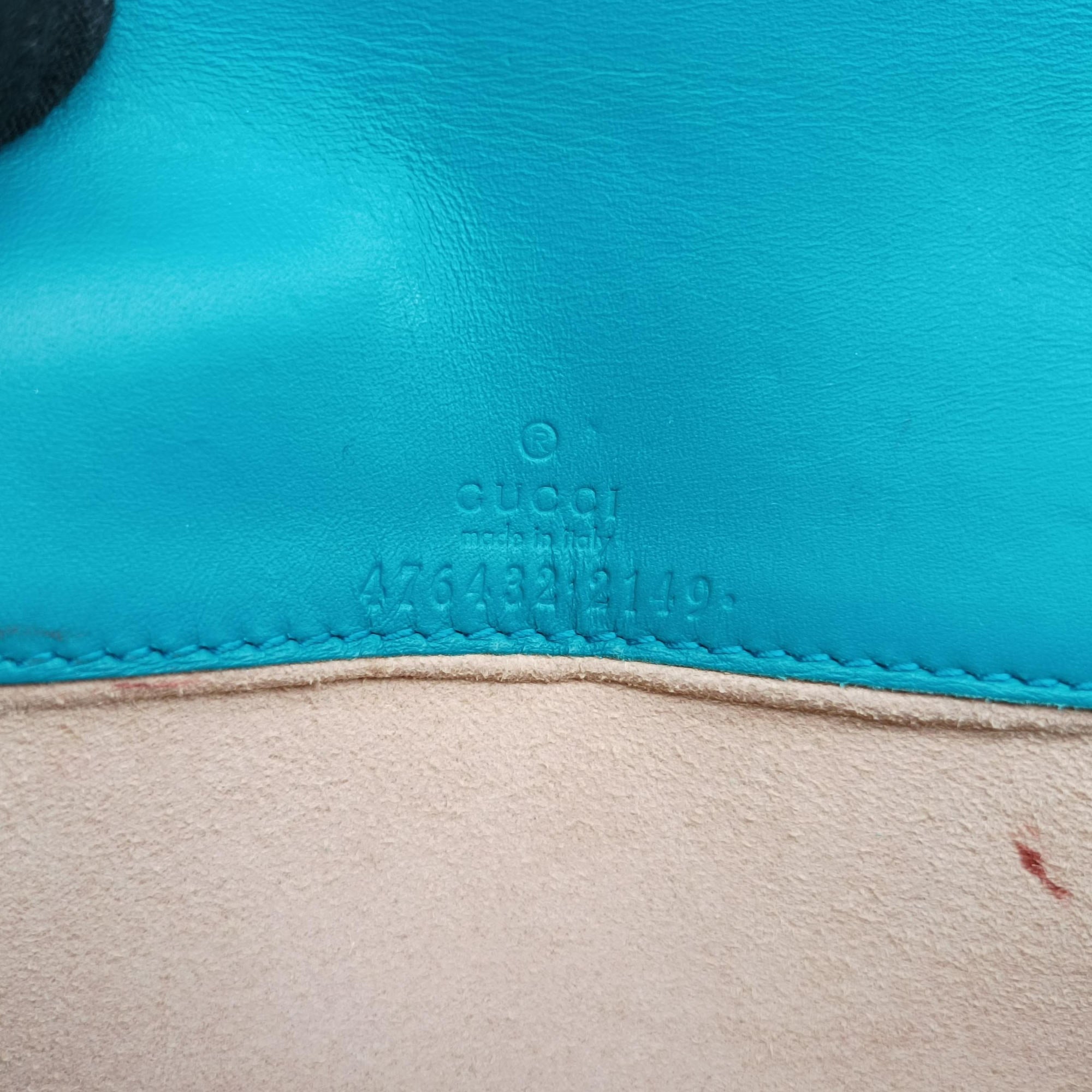 Pre-owned Gucci Dionysus Green velour 476432 shoulderbag | stylenewstar