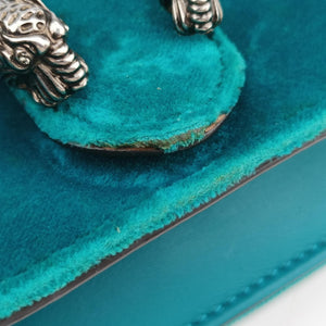 Pre-owned Gucci Dionysus Green velour 476432 shoulderbag | stylenewstar
