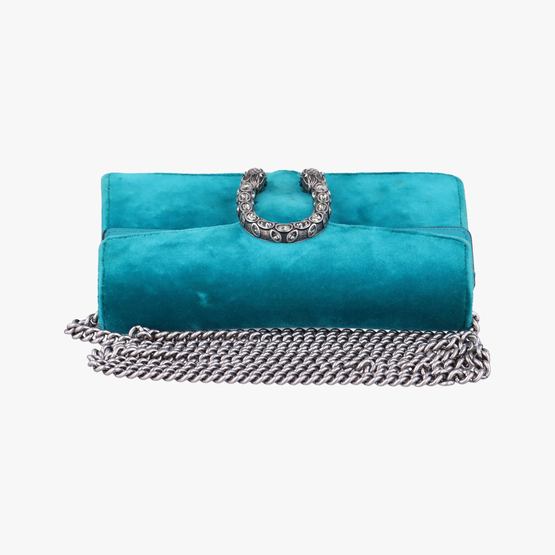 Pre-owned Gucci Dionysus Green velour 476432 shoulderbag | stylenewstar