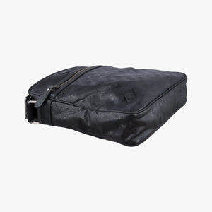Pre-owned Gucci GG Imprime Messenger Black PVC coated canvas 201448 shoulderbag | stylenewstar