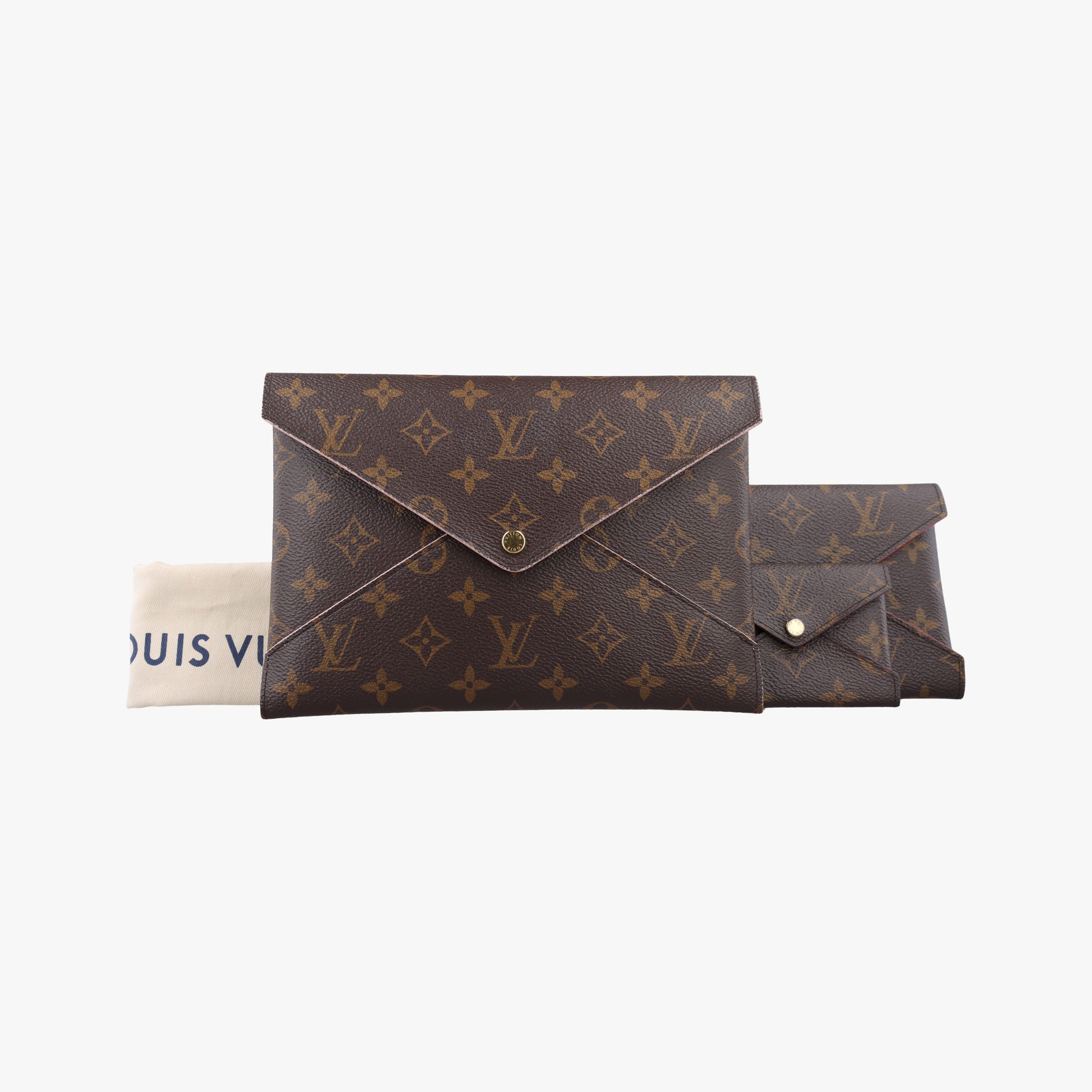 Pre-owned Louis Vuitton Pochette Kirigami Brown Monogram Canvas M62034 clutchbag | stylenewstar