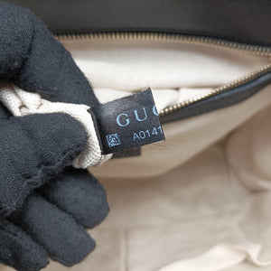 Pre-owned Gucci Emily Black Leather 295403 shoulderbag | stylenewstar
