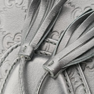 Pre-owned Gucci Emily Black Leather 295403 shoulderbag | stylenewstar