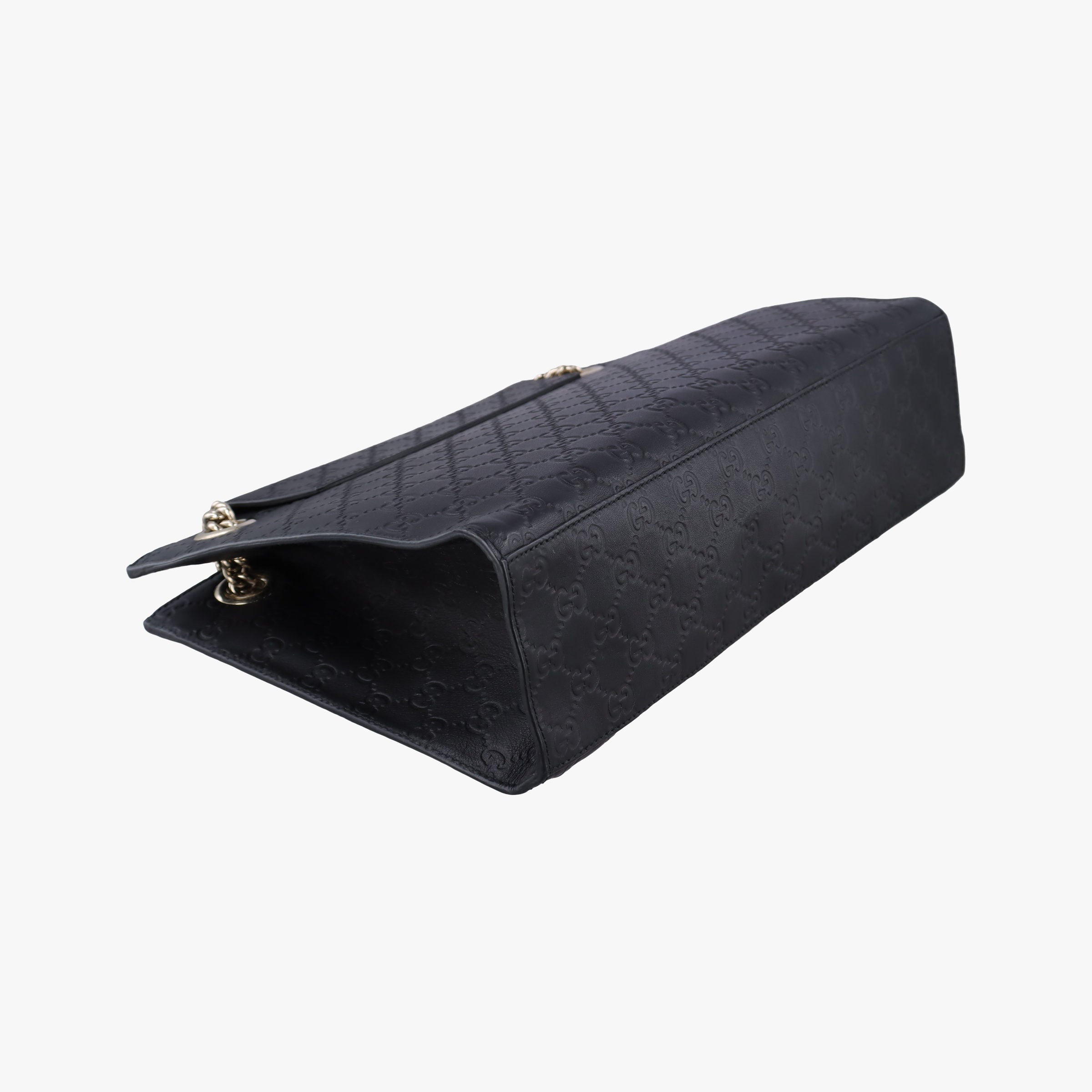 Pre-owned Gucci Emily Black Leather 295403 shoulderbag | stylenewstar