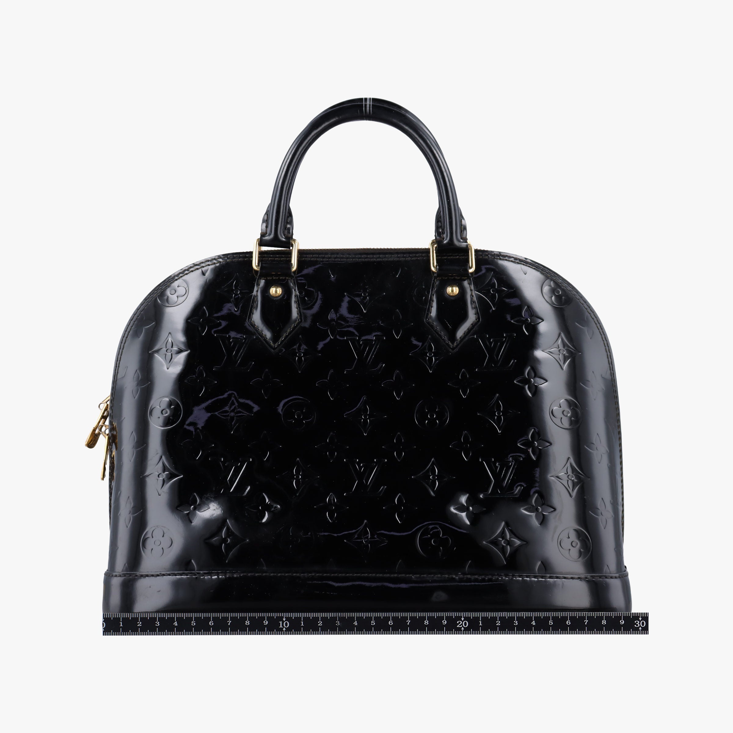 Secondhand Louis Vuitton Alma PM Black Vernis M91611 handbag | stylenewstar
