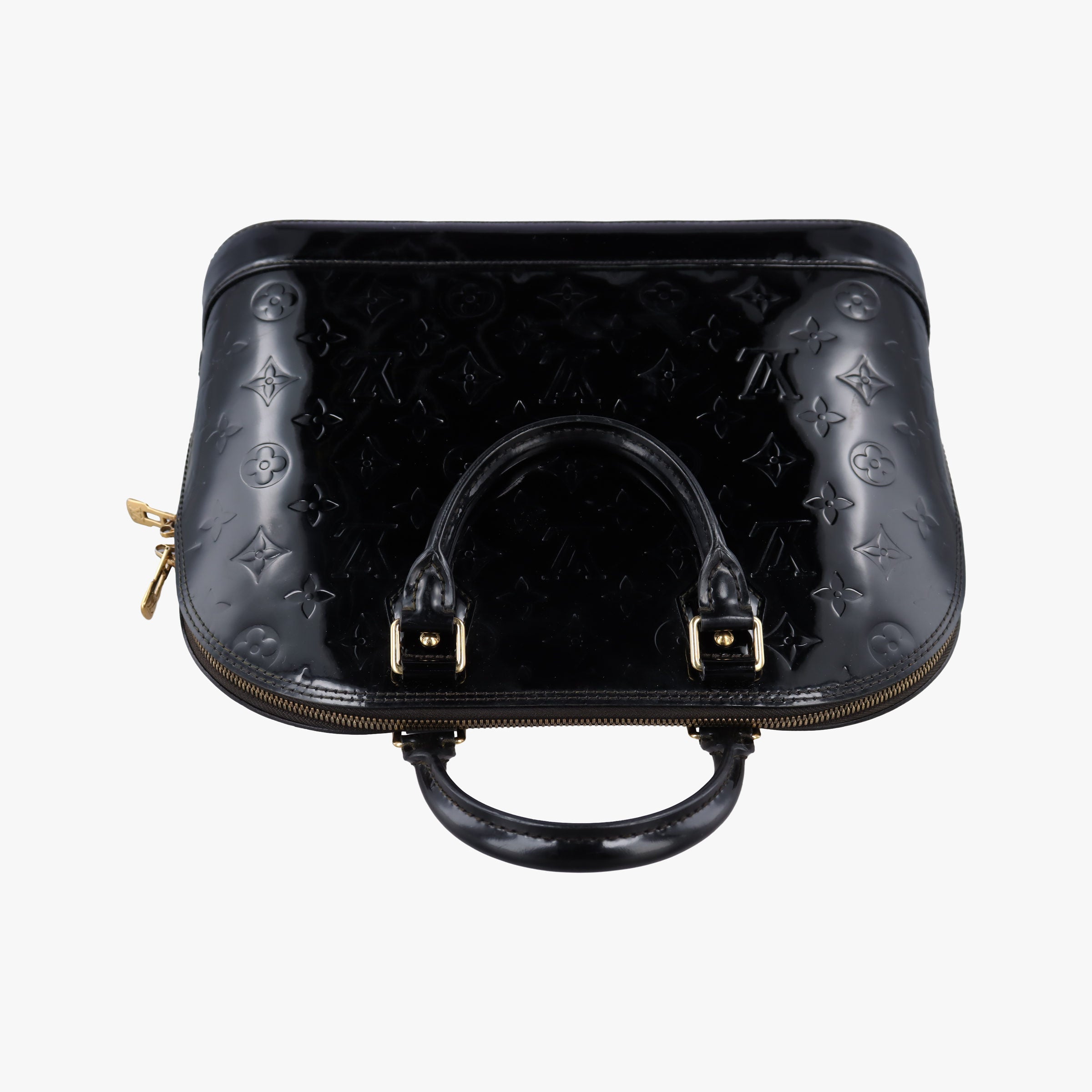 Secondhand Louis Vuitton Alma PM Black Vernis M91611 handbag | stylenewstar