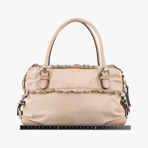 Pre-owned Gucci Sabrina Boston Beige Leather 189848 handbag | stylenewstar