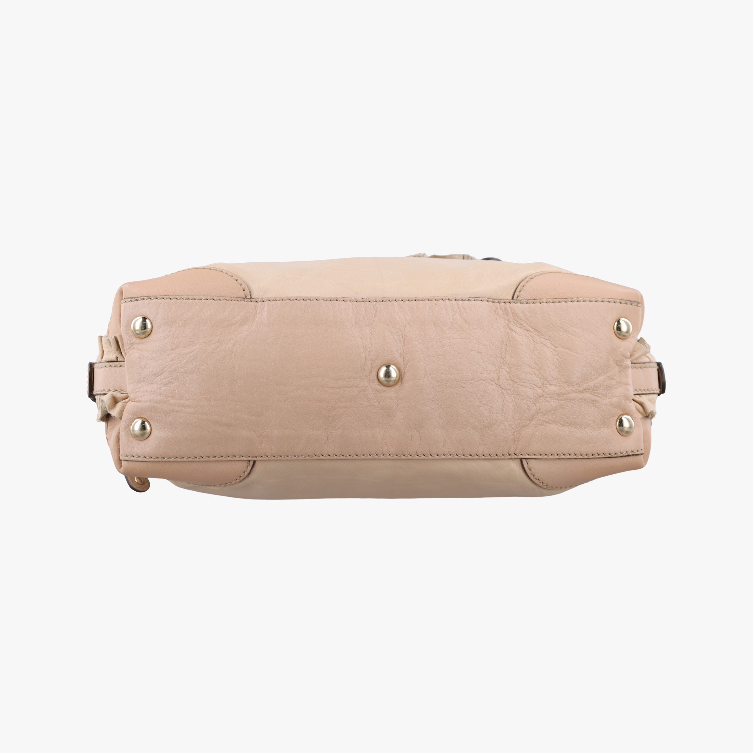 Pre-owned Gucci Sabrina Boston Beige Leather 189848 handbag | stylenewstar