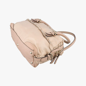 Pre-owned Gucci Sabrina Boston Beige Leather 189848 handbag | stylenewstar
