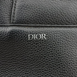 Pre-owned Christian Dior Saddle Black Leather  crossbodybag | stylenewstar