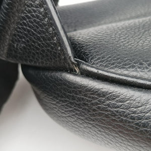 Pre-owned Christian Dior Saddle Black Leather  crossbodybag | stylenewstar