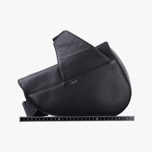 Pre-owned Christian Dior Saddle Black Leather  crossbodybag | stylenewstar