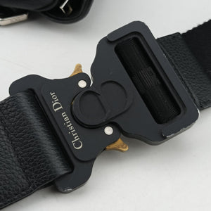 Pre-owned Christian Dior Saddle Black Leather  crossbodybag | stylenewstar