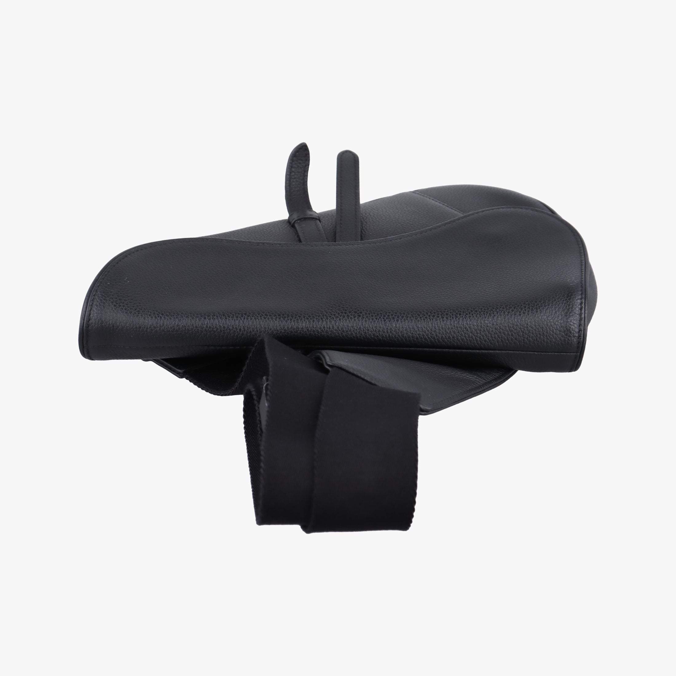 Pre-owned Christian Dior Saddle Black Leather  crossbodybag | stylenewstar