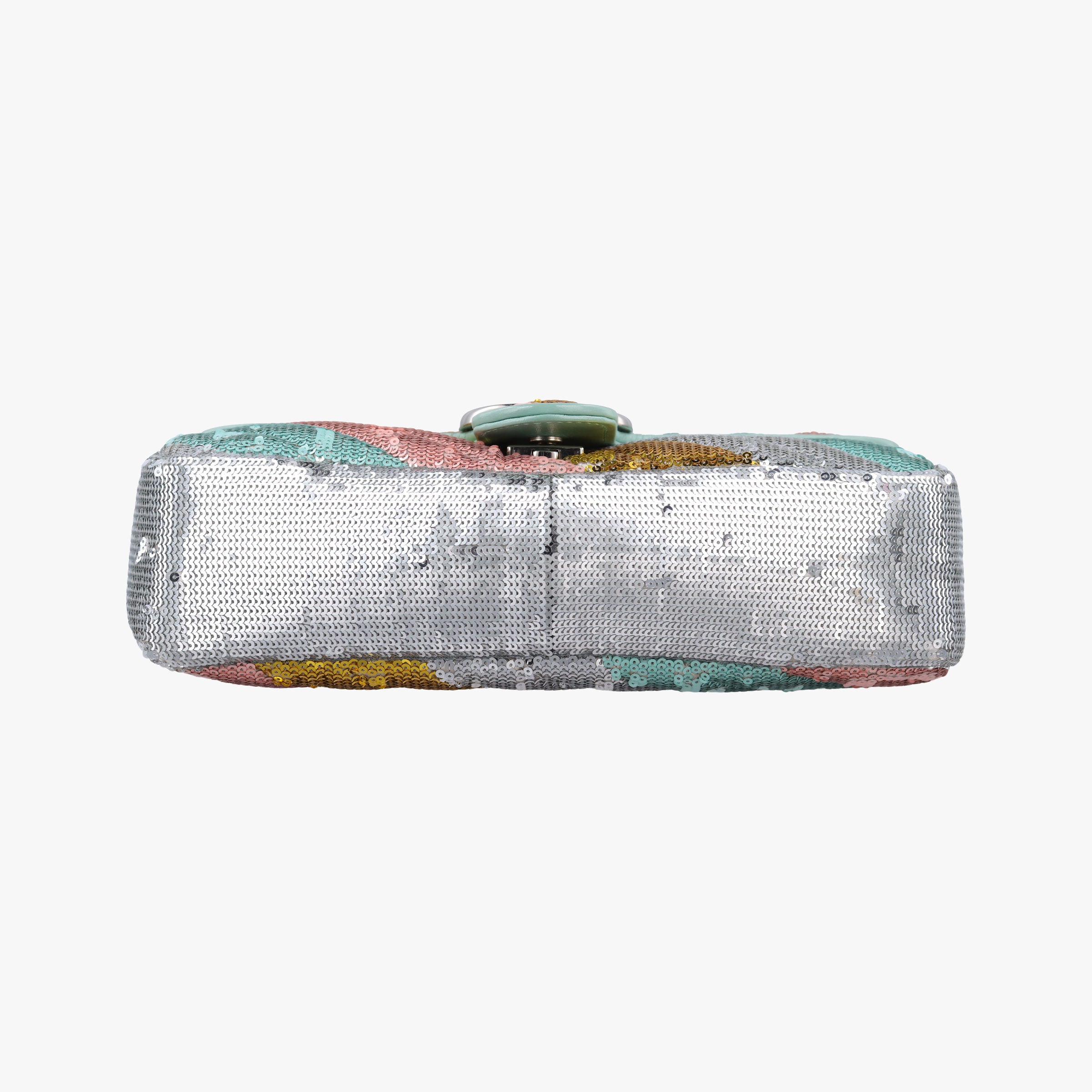 Pre-owned Gucci GG Marmont Multicolour Sequins 443497 shoulderbag | stylenewstar