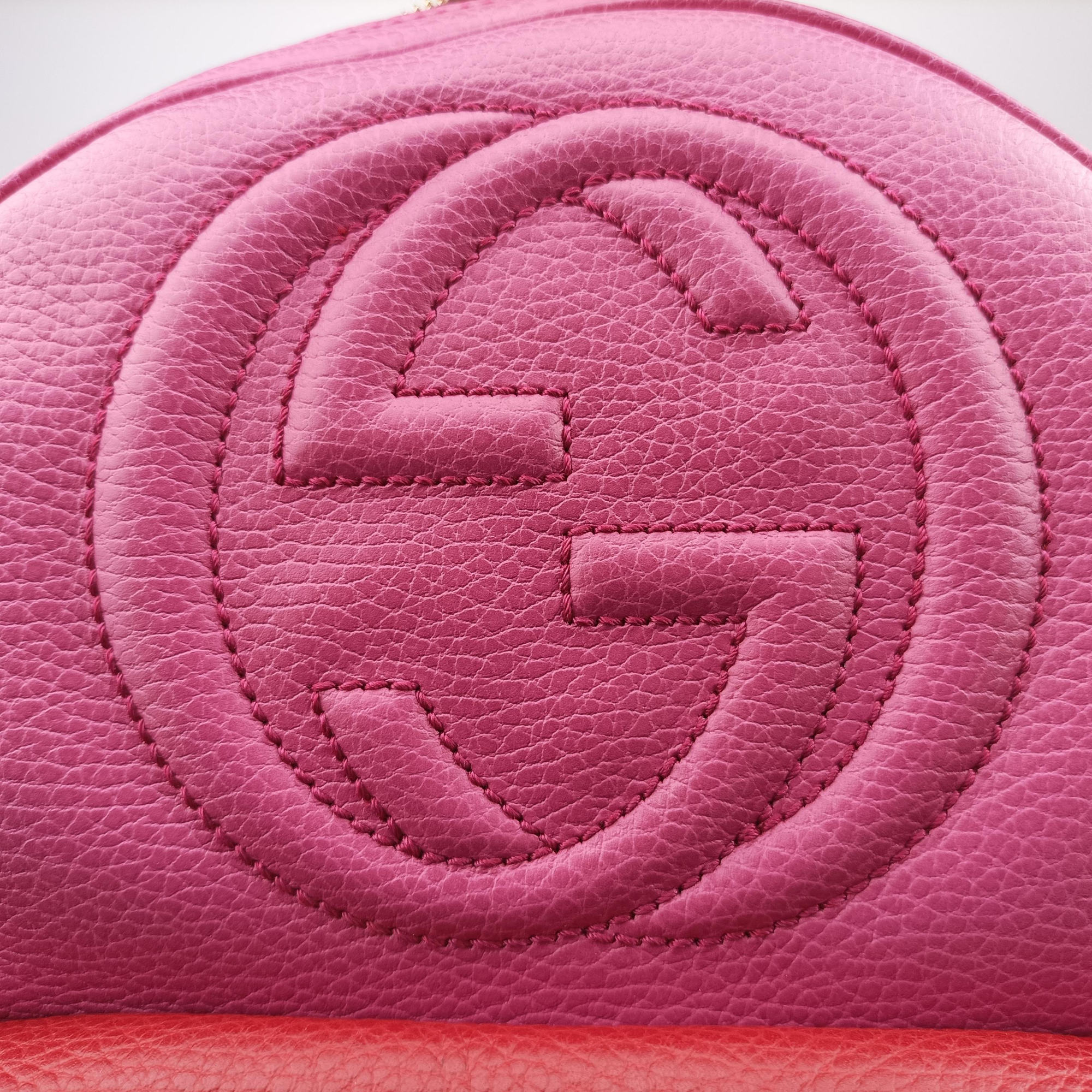 Secondhand Gucci Soho Rose×red Leather 431570 backpack/rucksack | stylenewstar