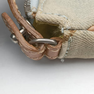 Pre-owned Christian Dior Saddle Blue fabric  handbag | stylenewstar