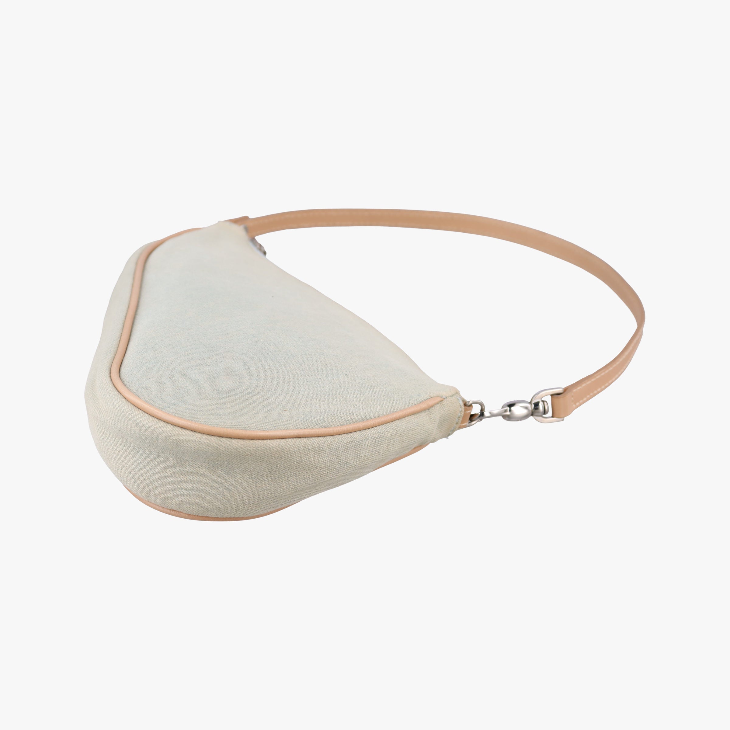 Pre-owned Christian Dior Saddle Blue fabric  handbag | stylenewstar