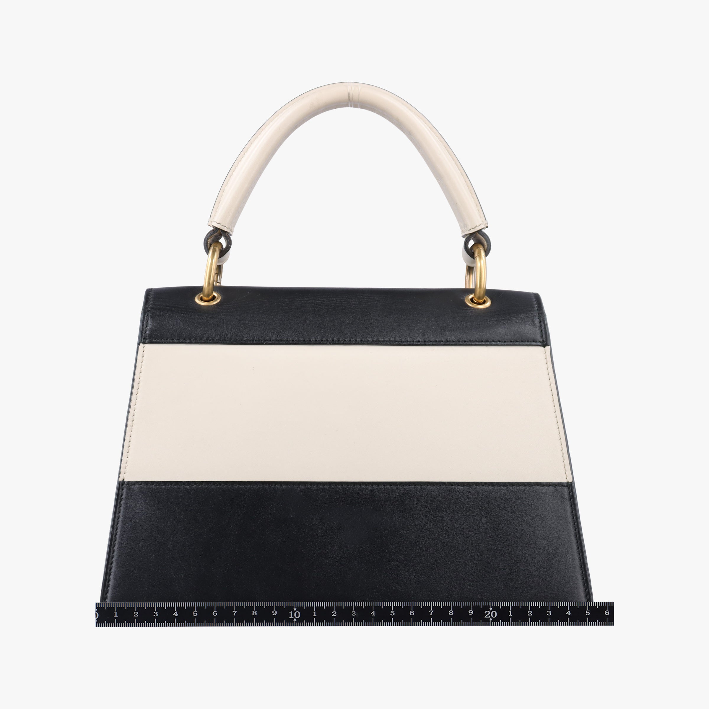 Pre-owned Gucci Queen Margaret Black×white Leather 476541 shoulderbag | stylenewstar