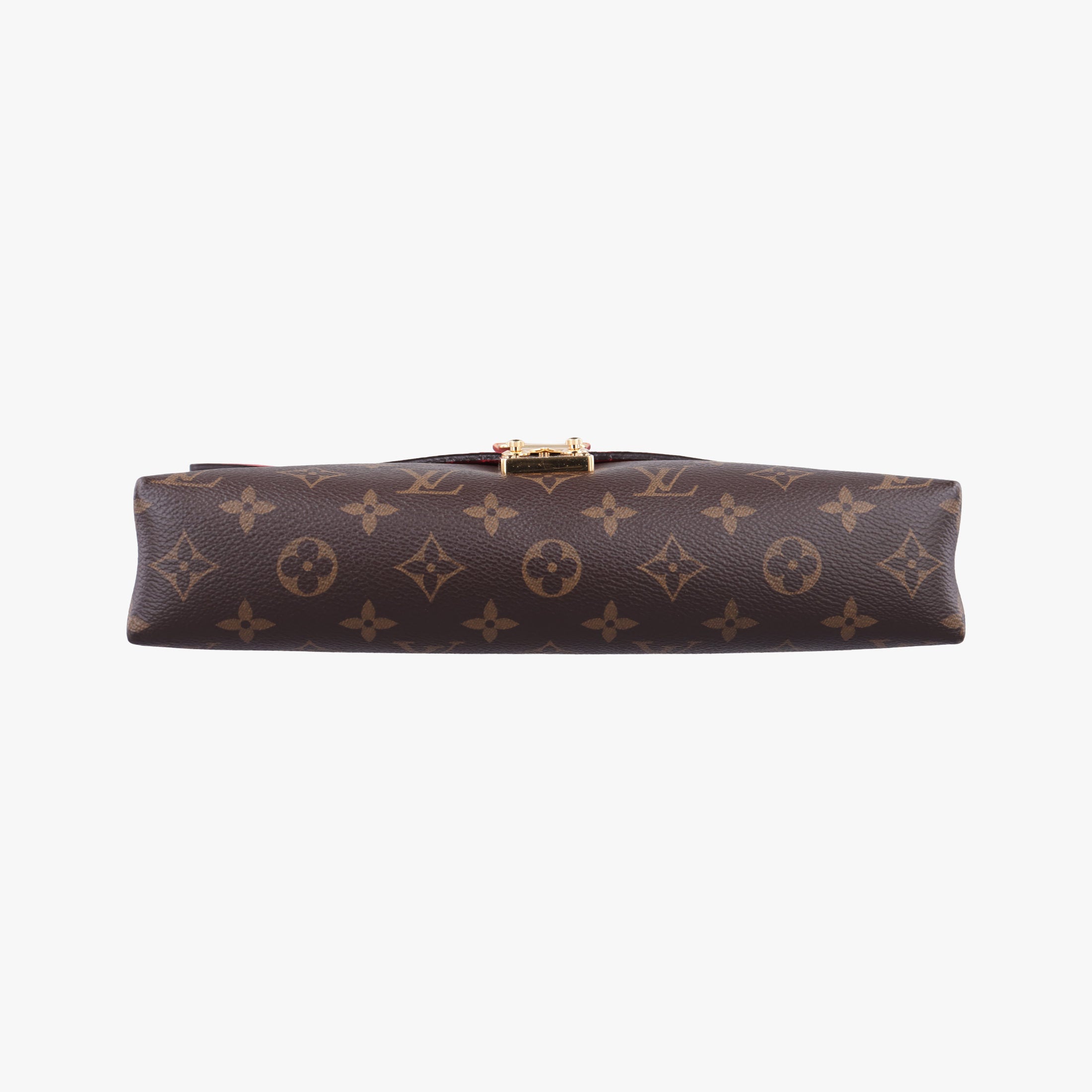Vintage Louis Vuitton PALLAS Chain Brown×CERISE Monogram Canvas×calf leather M41201 shoulderbag | stylenewstar