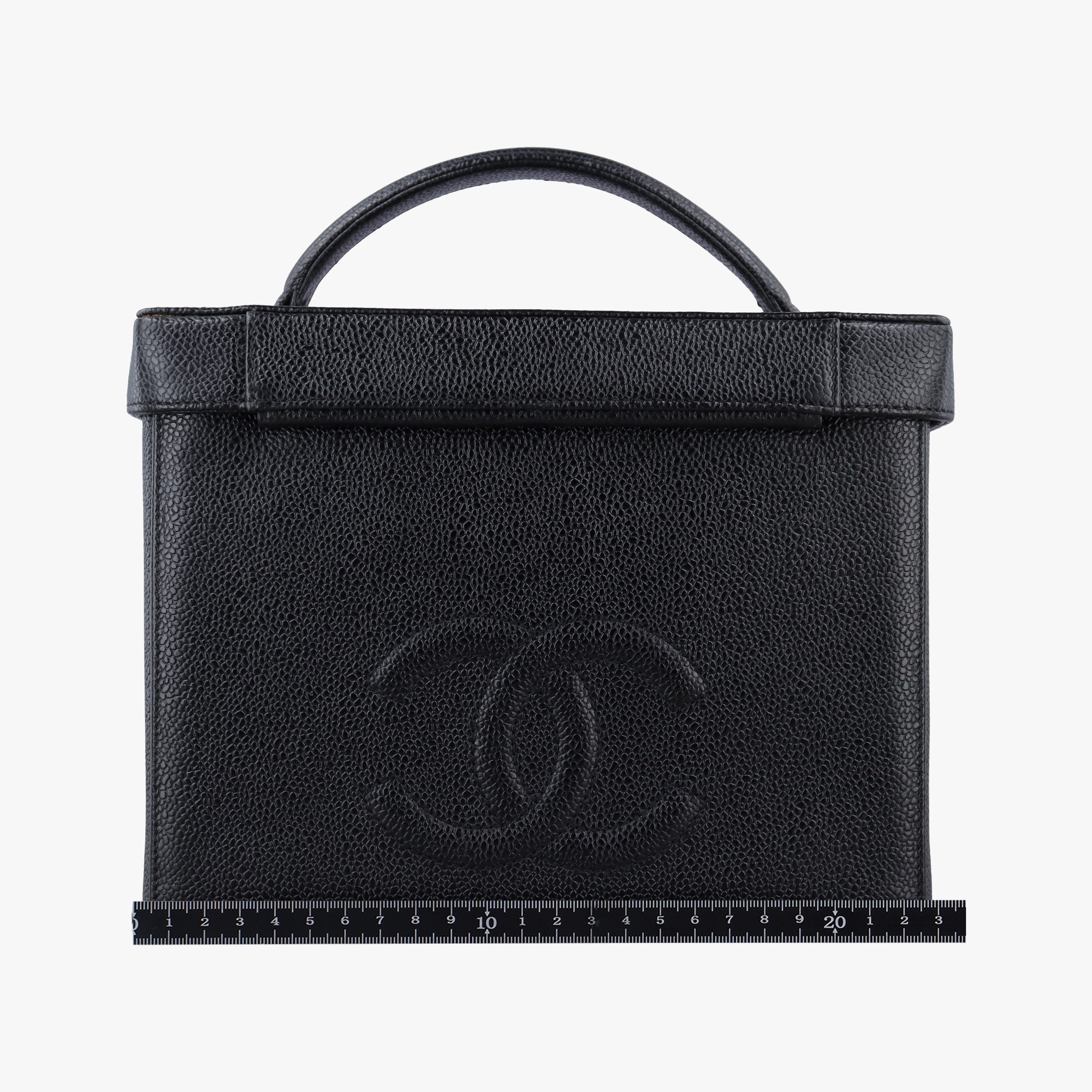 Vintage Chanel Cocomark Vanity Black Caviar skin A01999 shoulderbag | stylenewstar