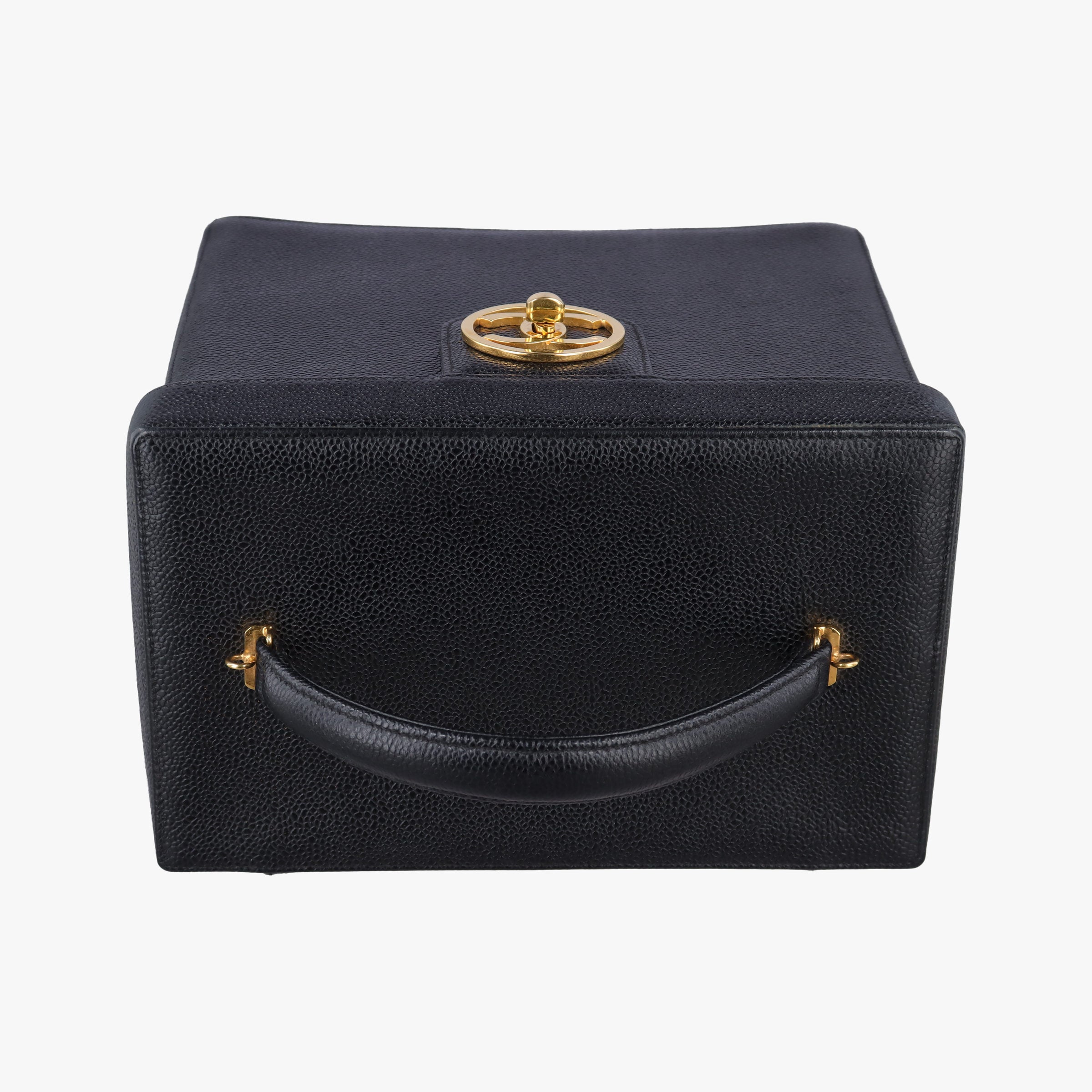 Vintage Chanel Cocomark Vanity Black Caviar skin A01999 shoulderbag | stylenewstar