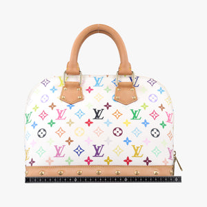 Vintage Louis Vuitton Alma PM white Monogram Multicolor M92647 handbag | stylenewstar