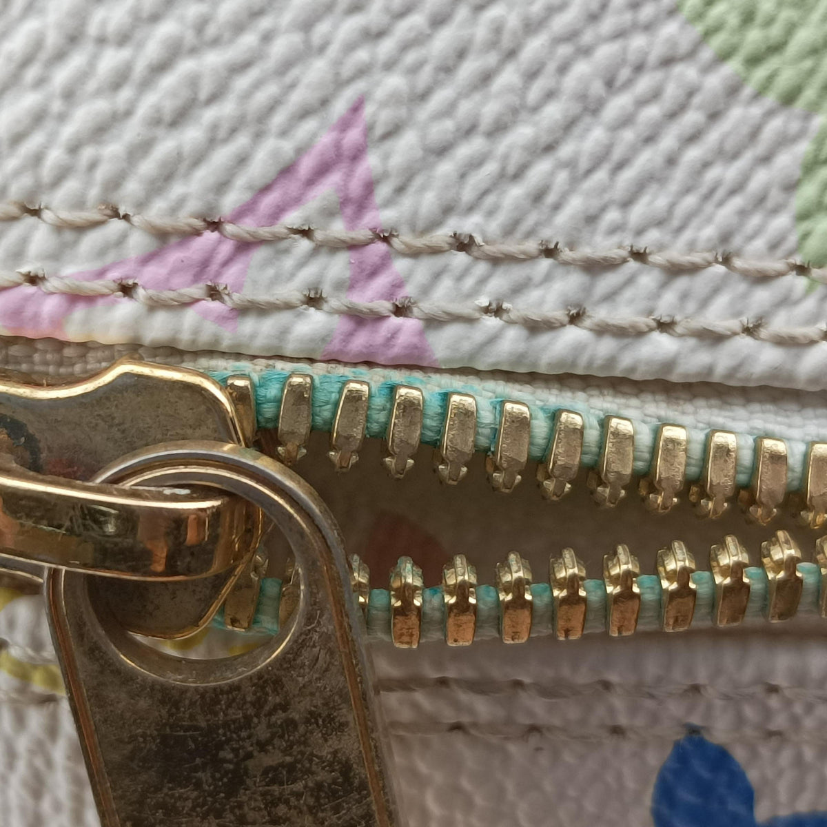 Vintage Louis Vuitton Alma PM white Monogram Multicolor M92647 handbag | stylenewstar