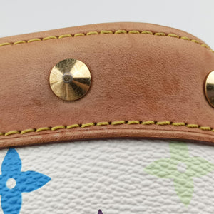 Vintage Louis Vuitton Alma PM white Monogram Multicolor M92647 handbag | stylenewstar