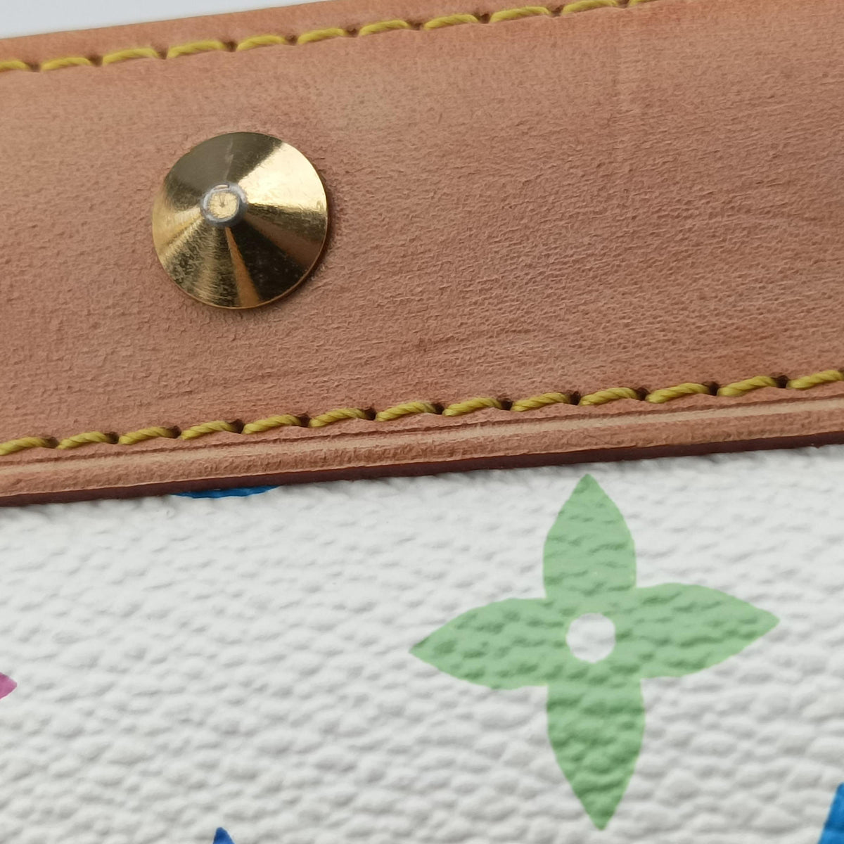 Vintage Louis Vuitton Alma PM white Monogram Multicolor M92647 handbag | stylenewstar