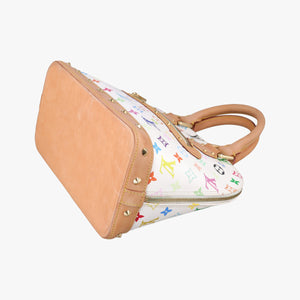 Vintage Louis Vuitton Alma PM white Monogram Multicolor M92647 handbag | stylenewstar