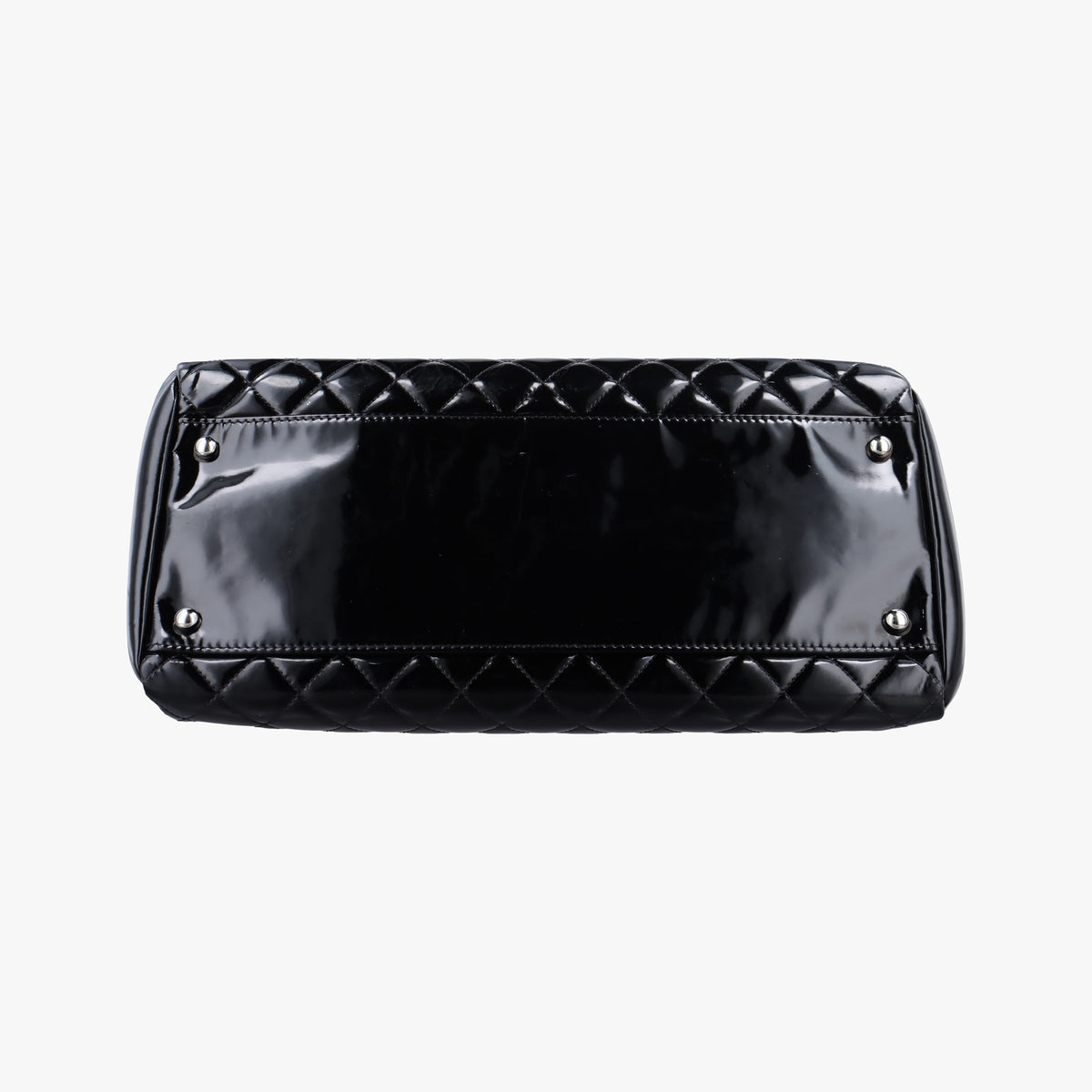 Pre-owned Chanel Mademoiselle Bowling Black Patent leather A50558 shoulderbag | stylenewstar