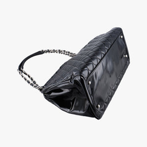 Pre-owned Chanel Mademoiselle Bowling Black Patent leather A50558 shoulderbag | stylenewstar