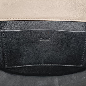 Pre-owned Chloe Nile Minaudiere Grey Leather  shoulderbag | stylenewstar