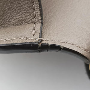 Pre-owned Chloe Nile Minaudiere Grey Leather  shoulderbag | stylenewstar