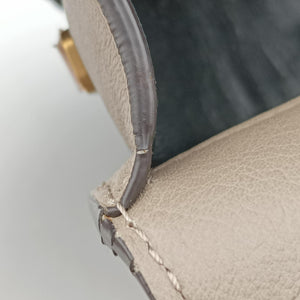 Pre-owned Chloe Nile Minaudiere Grey Leather  shoulderbag | stylenewstar