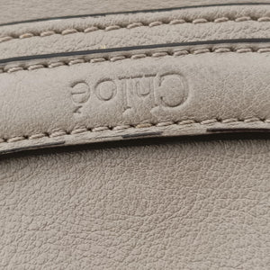 Pre-owned Chloe Nile Minaudiere Grey Leather  shoulderbag | stylenewstar