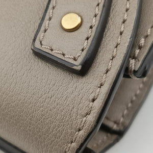Pre-owned Chloe Nile Minaudiere Grey Leather  shoulderbag | stylenewstar
