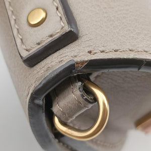 Pre-owned Chloe Nile Minaudiere Grey Leather  shoulderbag | stylenewstar